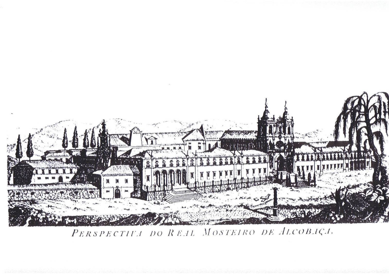 Mosteiro de Alcoba&ccedil;a em 1750