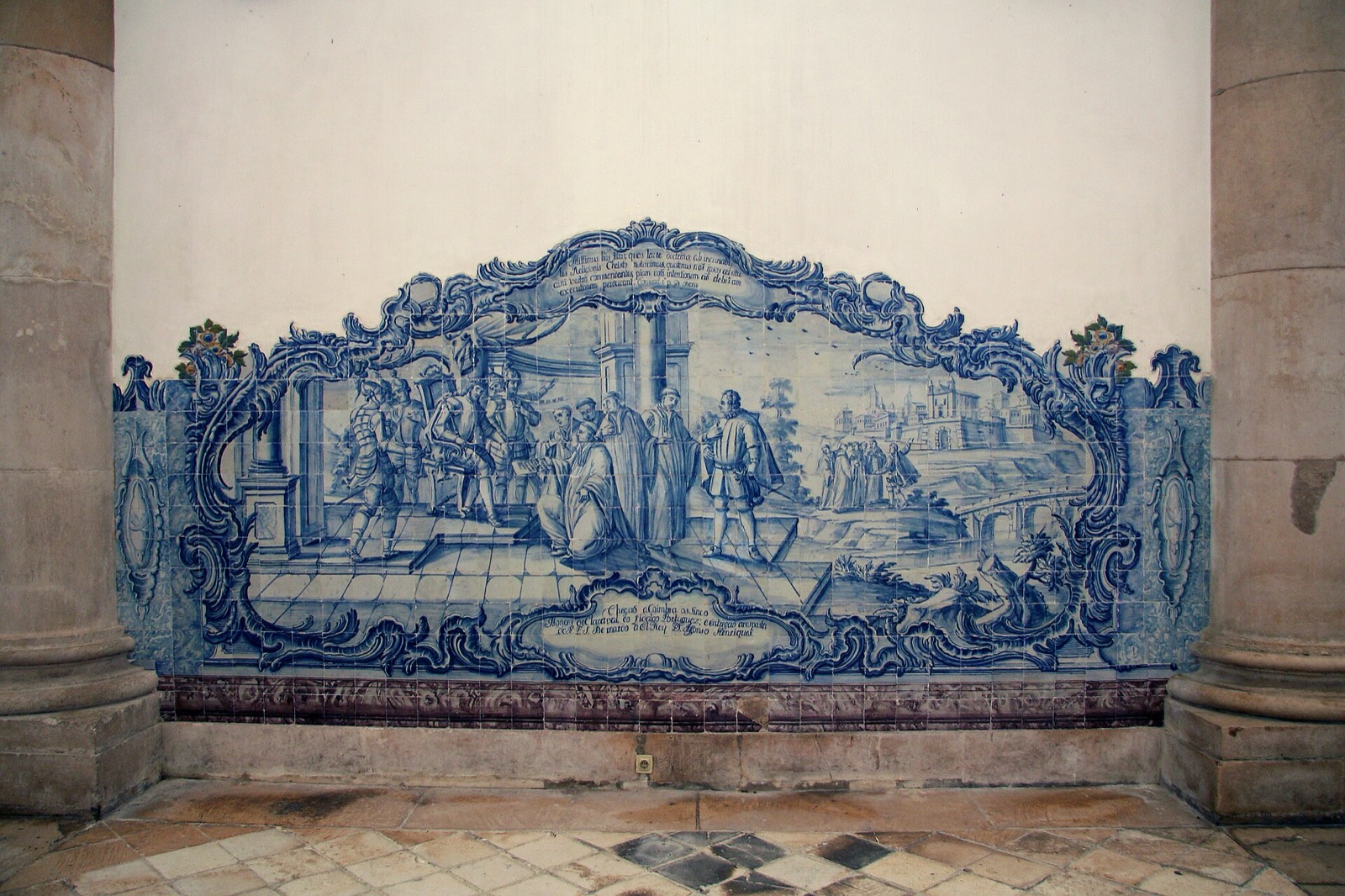 Painel de azulejos do Mosteiro de Alcobaça